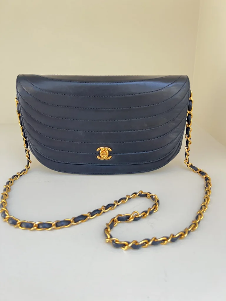 Chanel Halfmoon Bag Blue