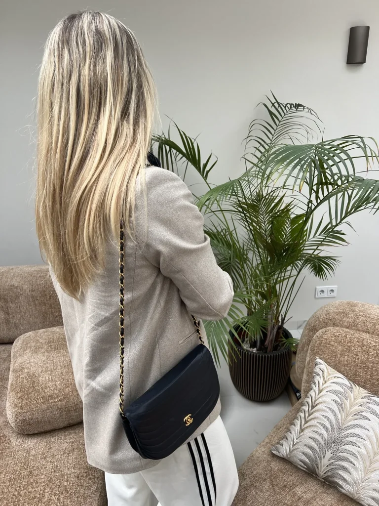 Chanel Halfmoon Bag Blue