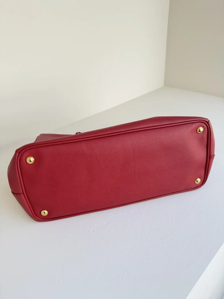 Prada Red Saffiano Leather Tote
