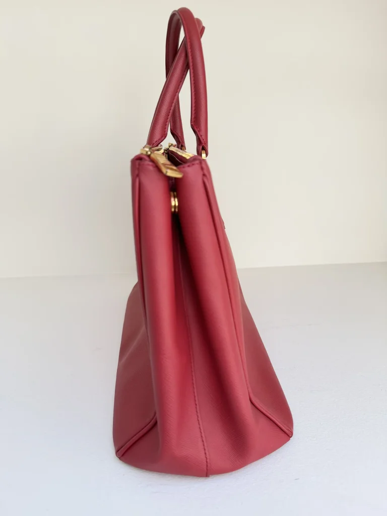Prada Red Saffiano Leather Tote