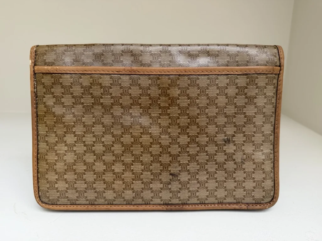 Céline Macadam Clutch Brown