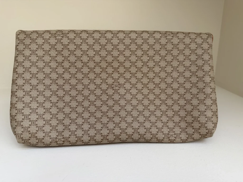 Céline Macadam Clutch Beige