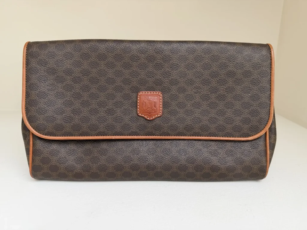 Céline Macadam Clutch Brown