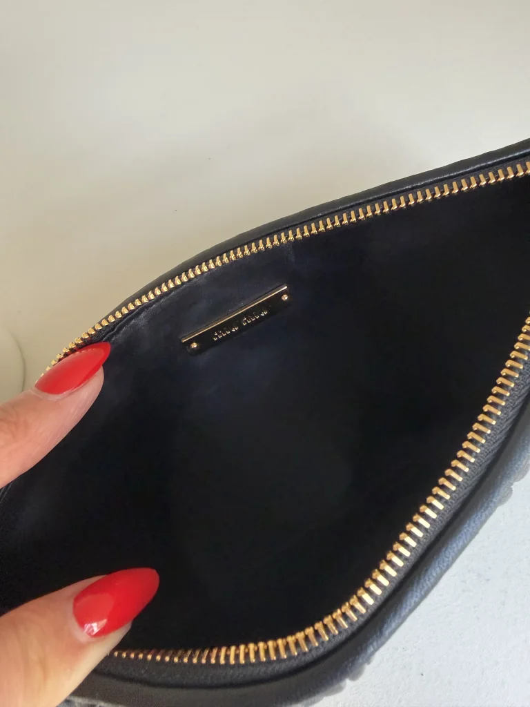 Miu Miu Leather Clutch Black